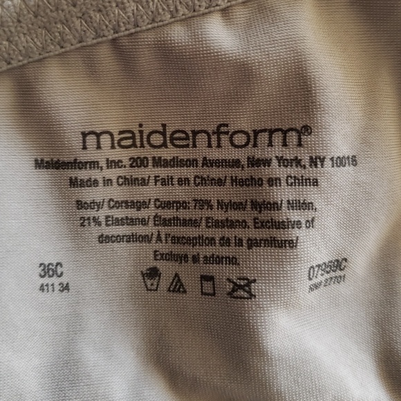 NWOT MaidenForm T-Shirt Underwire Bra Set - 36C - Picture 4 of 8